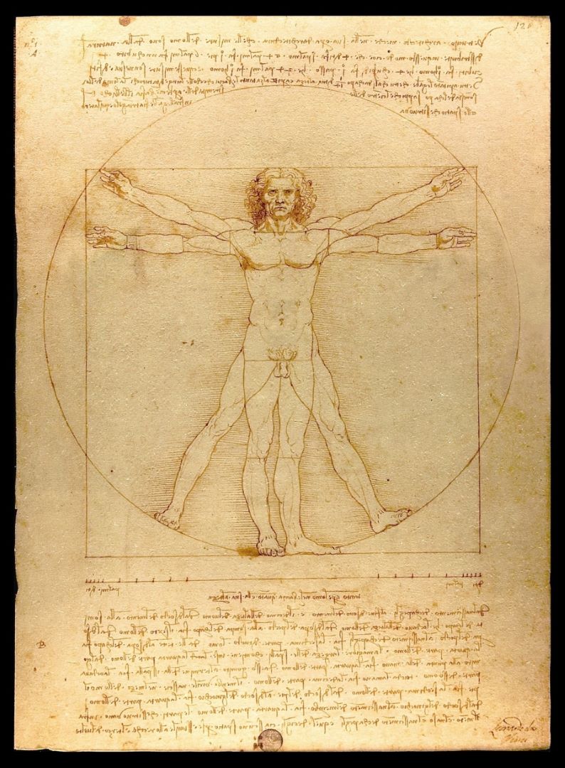 Vitruviusman door Leonardo da Vinci